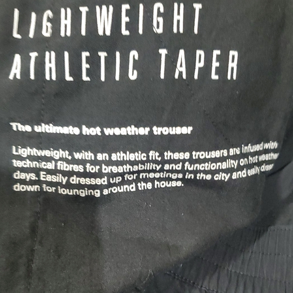 Du/er Black Tapered Athletic Pants Breathable Lightweight Soft Touch - Picture 6 of 10